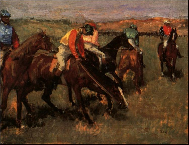 Edgar Degas Before the Race Norge oil painting art